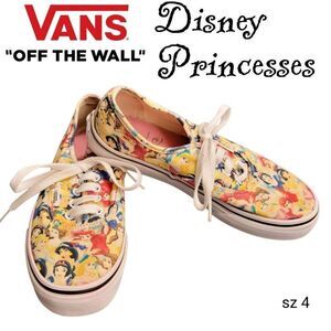Vans Disney Princesses Snow White Little Mermaid Belle Jasmine Cinderella Shoes